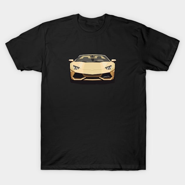 Beige lamborghini T-Shirt by carshirts 